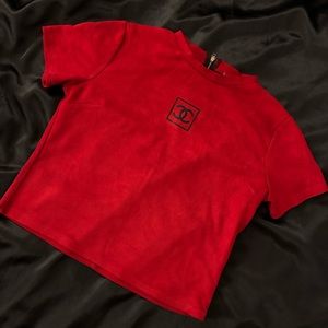 Suede short sleeve Top ⭐️